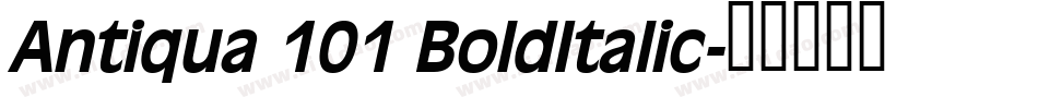 Antiqua 101 BoldItalic字体转换